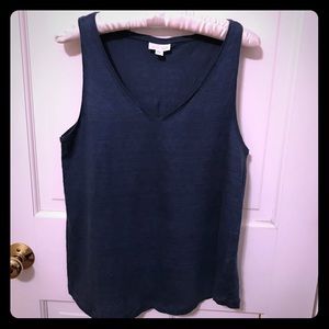 J. Jill 100% linen knit tank top, size M